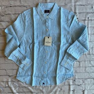 Untuckit Sherry 100% Linen Shirt Button Down Blouse Womens 4 NEW NWT Retail $125